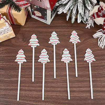 14Pcs Wooden Cake Toppers Decorations DIY-CN0005-56B-1