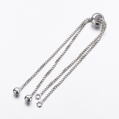 Brass Box Chain Bracelet Making X-KK-G291-01P-NR-1