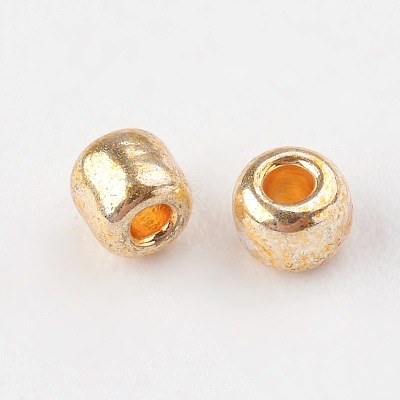 Electroplate 12/0 Glass Seed Beads X-SEED-Q003-01-1