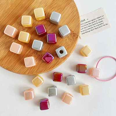 Opaque Acrylic European Beads OACR-I011-03-1