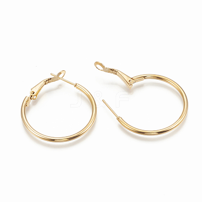 304 Stainless Steel Hoop Earrings STAS-S078-08-40mm-1