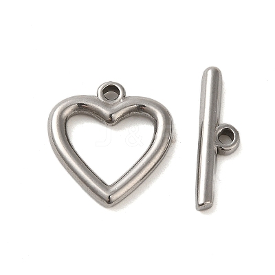 Non-Tarnish 304 Stainless Steel Toggle Clasps STAS-Q324-04P-1