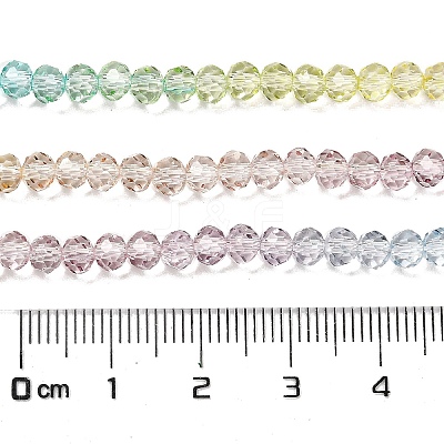 Transparent Painted Glass Beads Strands X1-DGLA-A034-T3mm-A15-1