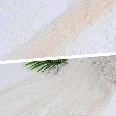 Polyester Spider Web Lace Fabric DIY-WH20049-44C-1