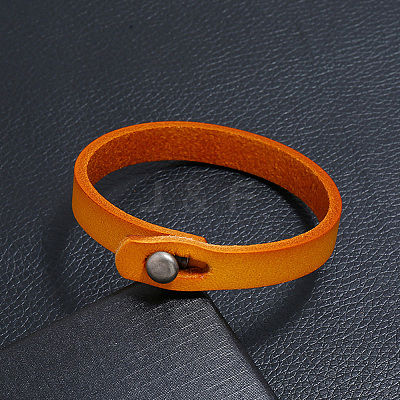 1Pc Punk Retro Ethnic Style Handmade Leather Bracelet Couple Literary Hand Strap Men BJEW-CL0001-02B-1
