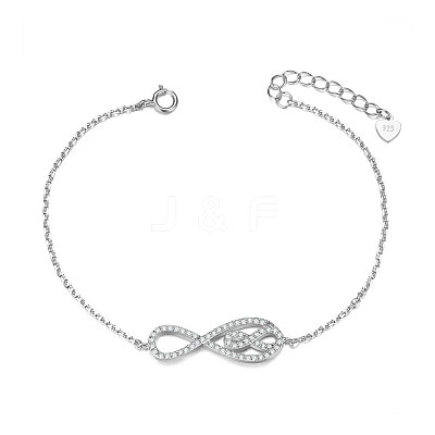 SHEGRACE Rhodium Plated 925 Sterling Silver Bracelet JB459A-1
