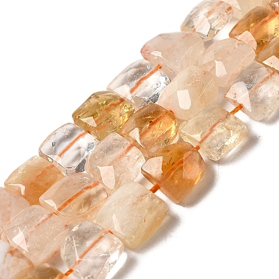 Heated Natural Citrine Beads Strands G-C109-A11-01-1