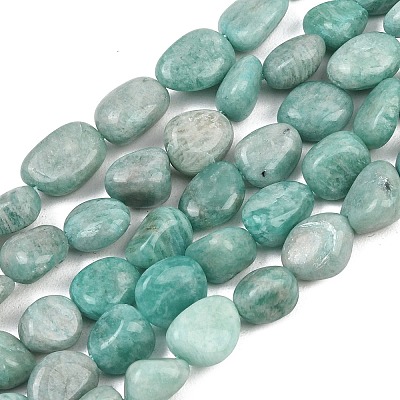 Natural Amazonite Beads Strands G-P606-A01-01-1