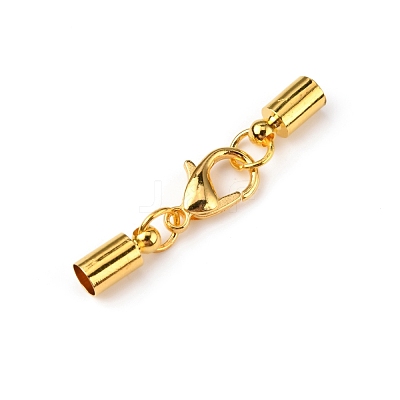 Brass Lobster Claw Clasps FIND-WH0044-78G-1