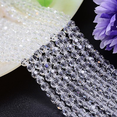 Imitation Austrian Crystal Bead Strands G-M181-6mm-01A-1