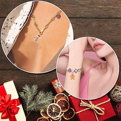 10Pcs 5 Styles Alloy Enamel Pendants FIND-YW0005-43-1