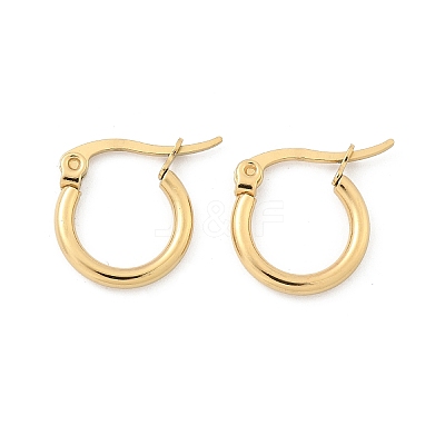 Ion Plating(IP) 304 Stainless Steel Hoop Earrings EJEW-N0016-11G-A-1