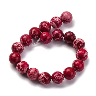 Dyed Natural Regalite/Imperial Jasper/Sea Sediment Jasper Beads Strands G-B124-C03-03-1