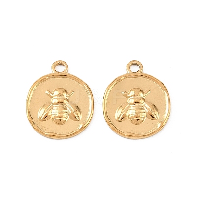 304 Stainless Steel Pendants STAS-D390-27A-G-1
