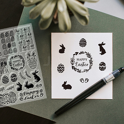 PVC Plastic Clear Stamps DIY-WH0618-0042-1