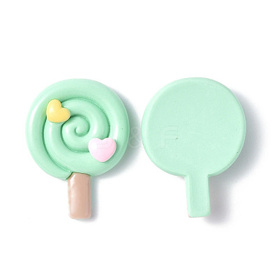Opaque Resin Cabochons CRES-P023-03B-1