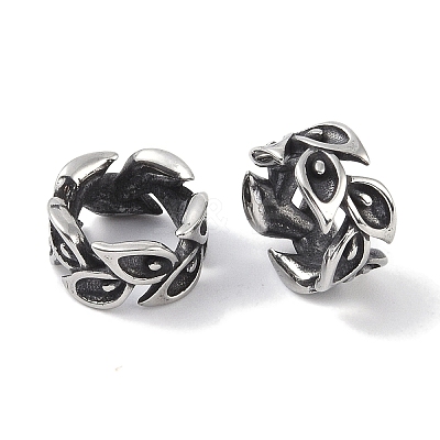 316 Surgical Stainless Steel Beads Hand Polished STAS-P362-24AS-1