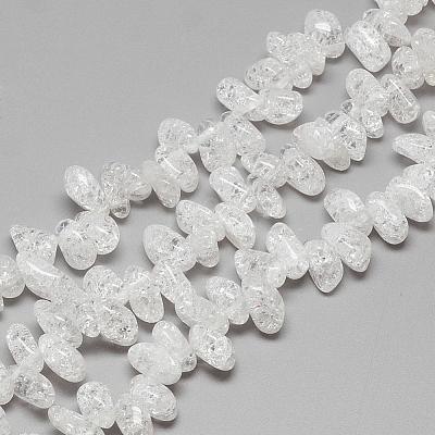 Natural Crackle Quartz Crystal Beads Strands G-R439-22A-1
