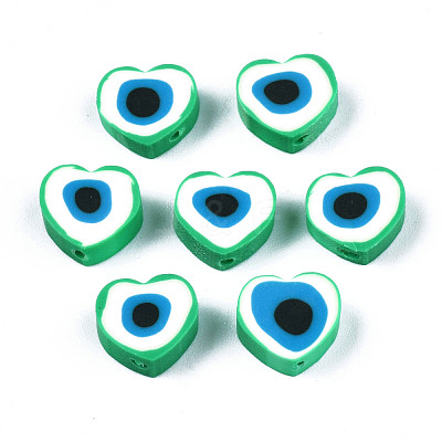 Handmade Polymer Clay Beads CLAY-T019-08A-1