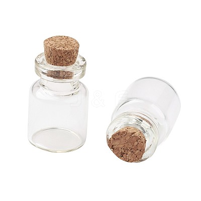 Bead Containers Clear Glass Jar Glass Bottles AJEW-JP0001-02-1