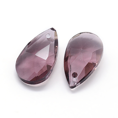 Faceted Glass Pendants GLAA-F069-S-A07-1