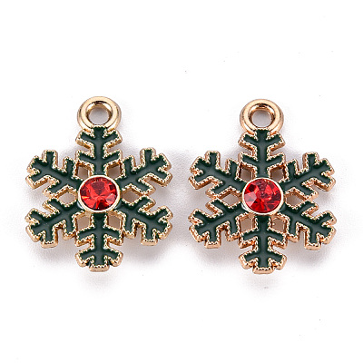 Eco-Friendly Alloy Enamel Pendants ENAM-T011-67-NR-1