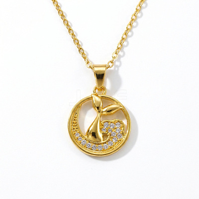 Brass Pendant Necklaces for Women WGA6662-01-1