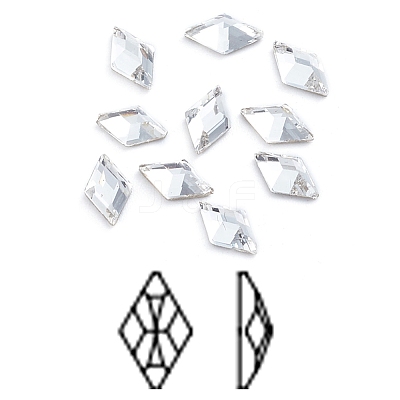 Glass Rhinestone Cabochons RGLA-L025-E03-001-1