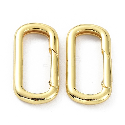 Brass Keychain Clasps X-KK-B046-01G-1