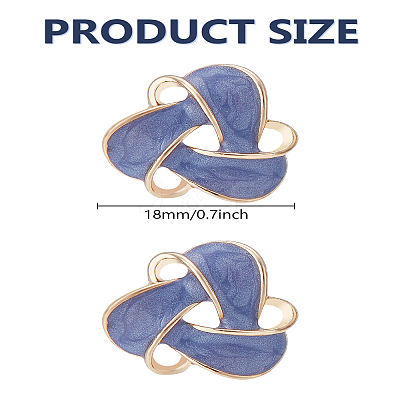 1Pair Alloy Enamel Stud Earrings EJEW-LP0008-008-1