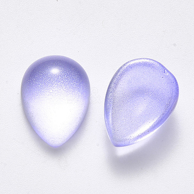 Transparent Spray Painted Glass Cabochons LS-GLAA-S190-012C-A02-1