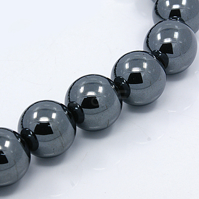 Electroplate Non-magnetic Synthetic Hematite Beads Strands G-M007-01A-1