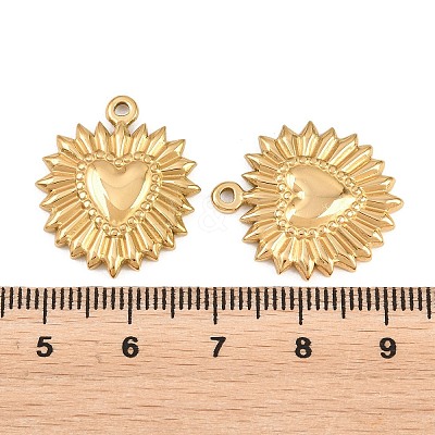 304 Stainless Steel Pendants STAS-E524-02G-1