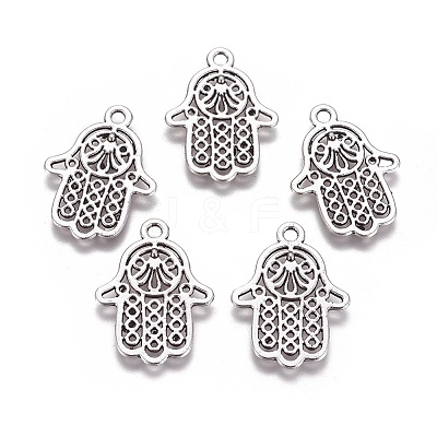 Tibetan Style Filigree Alloy Pendants LS-TIBEP-5262-AS-FF-1
