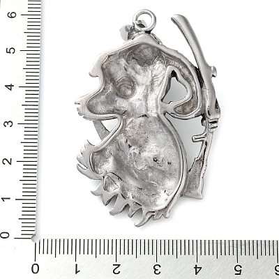 304 Stainless Steel Big Pendants STAS-M113-11AS-01-1