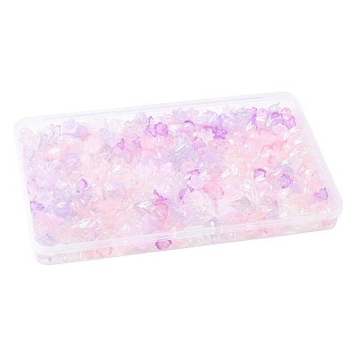 Mixed Styles Acrylic Bead Caps OACR-FS0002-50A-1