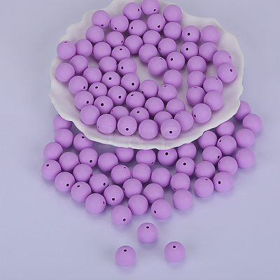 Round Silicone Focal Beads SI-JX0046A-98-1