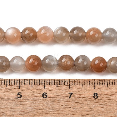 Grade AA Natural Multi-Moonstone Bead Strands G-M296-01-6mm-1