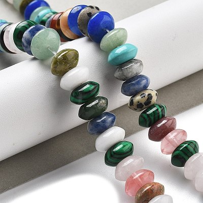 Mixed Gemstone Beads Strands G-P559-A14-02-1