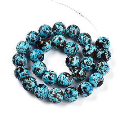 Synthetic Turquoise Beads Strands TURQ-T004-08A-10-1