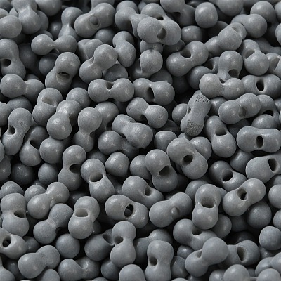 Rubberized Style Glass Seed Beads SEED-Z003-01C-1