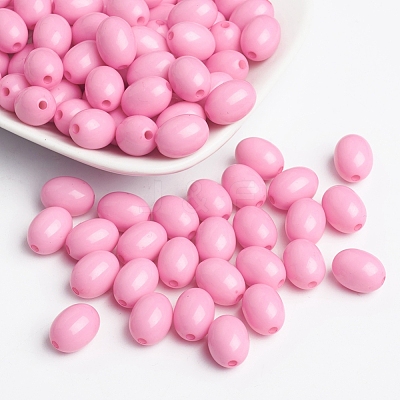 Opaque Acrylic Beads SACR-R828-07-1