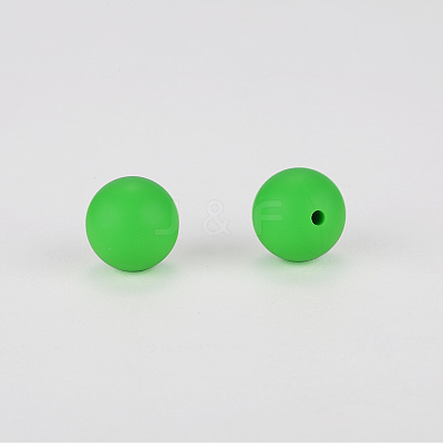 Round Silicone Focal Beads SI-JX0046A-48-1