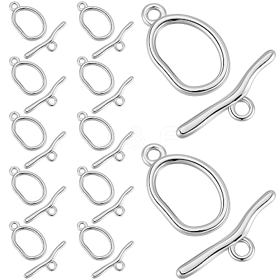 12 Bags 304 Stainless Steel Toggle Clasps STAS-BBC0009-35-1