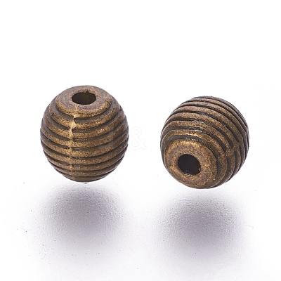 Tibetan Style Alloy Beehive Beads PALLOY-6662-AB-NR-1