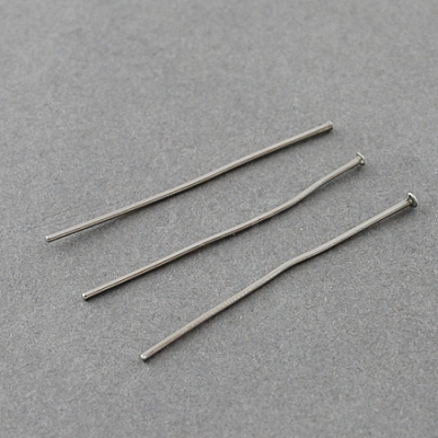 Tarnish Resistant 304 Stainless Steel Flat Head Pins STAS-R046-50mm-1