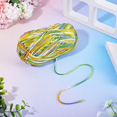 Polyester Fibers Knitting Yarn DIY-TADJ0002-005A-1