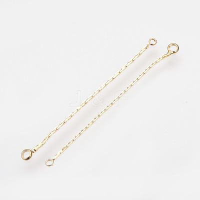 Brass Chain Links connectors KK-R058-151G-1