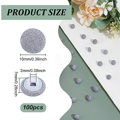 100Pcs Platic Sewing Buttons DIY-NB0013-44C-1