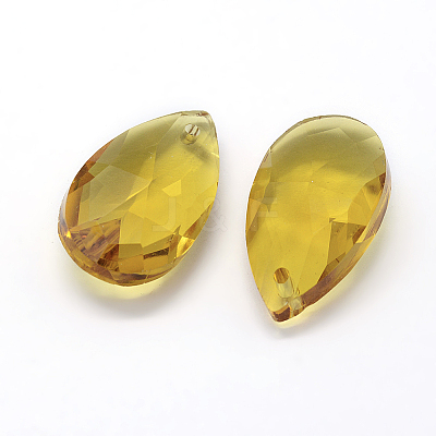 Faceted Glass Pendants GLAA-F069-L-A14-1